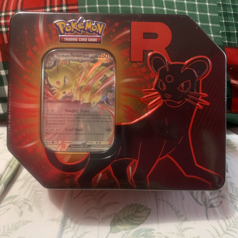 Pokemon trading game cards tin